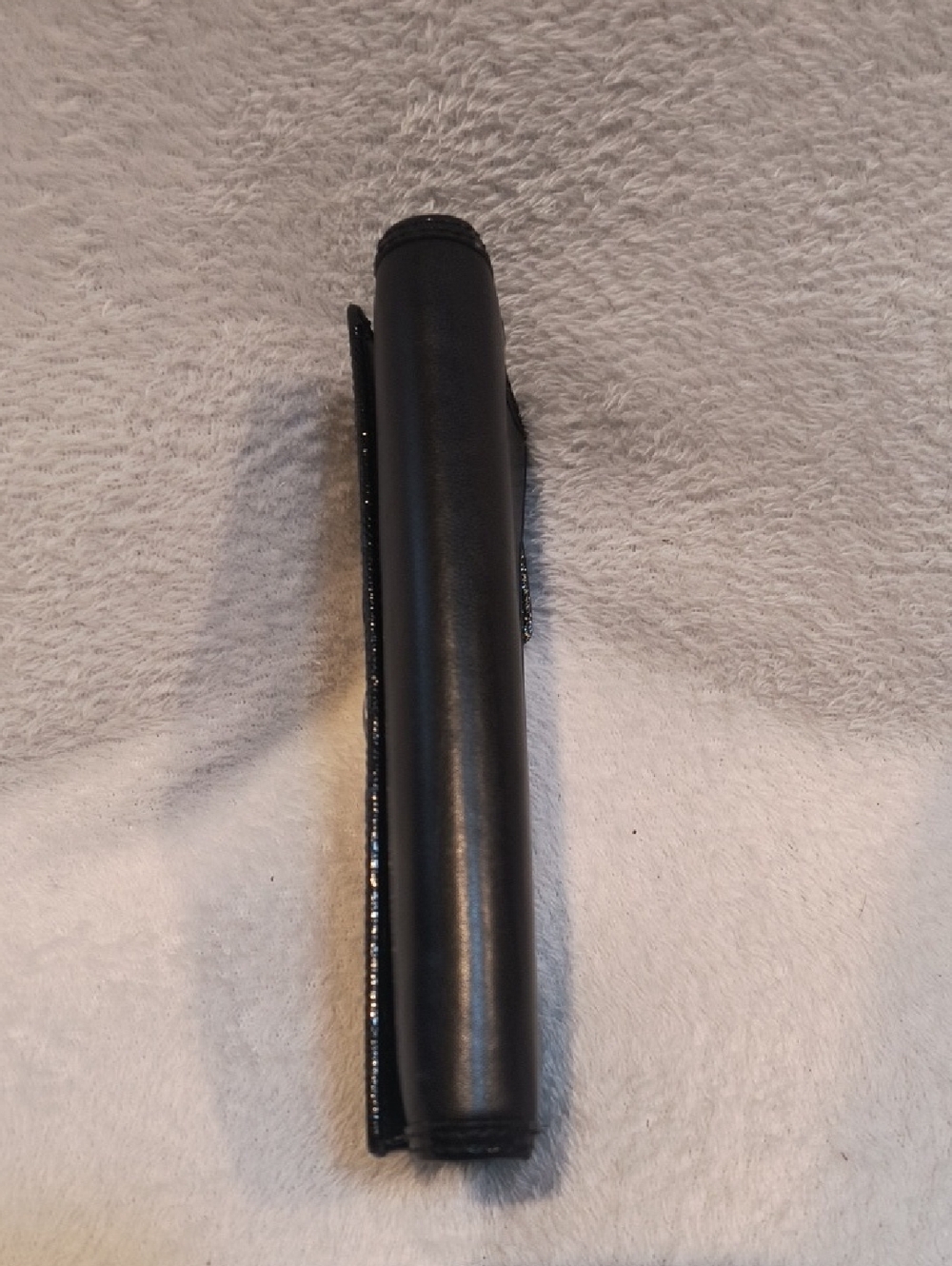 Coach Black Leather Patent Leather Trifold Checkbook Wallet - Picture 6 of 12